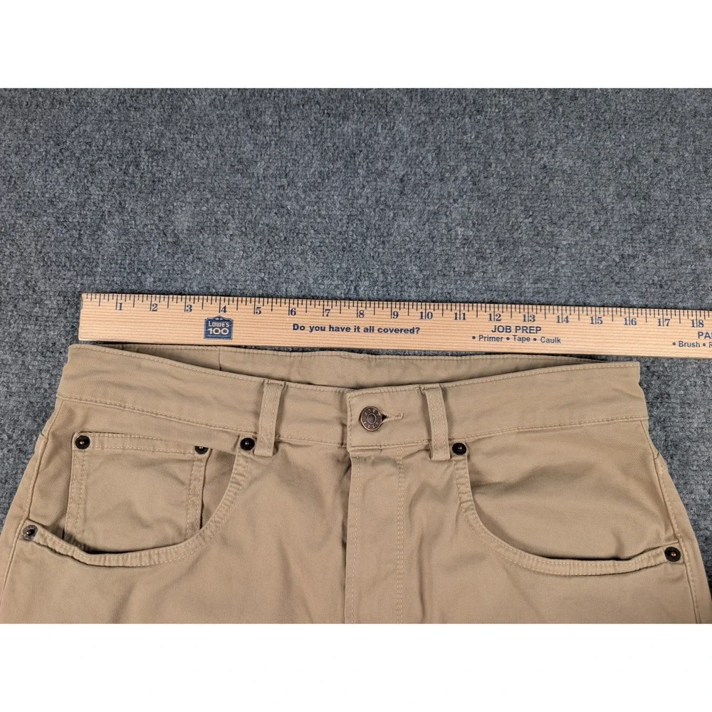 6397 Shorty Chino Pants Unisex 30 Khaki Stretch Casual Button Fly Made In‎ Italy